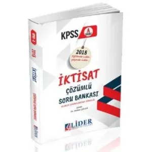 Lider KPSS A Grubu Iktisat Çözümlü Soru Bankası 2018