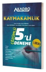 A Kadro Kaymakamlık 5 Deneme Çözümlü 2. Baskı