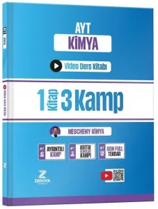 Zeduva Yayınları Meschemy Kimya AYT Kimya 1 Kitap 3 Kamp Video Ders Kitabı