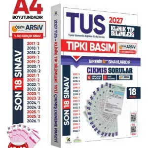 İnformal Yayınları 2027 TUS Klinik Tıp Bilimleri ÖSYM Çıkmış Soru Tıpkı Basım Son 10 Yıl 18 li Deneme