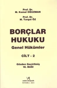 Borçlar Hukuku Genel Hükümler Cilt 2