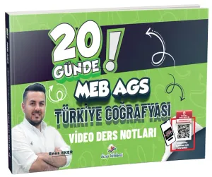 Dizgi Kitap Yayınları 2026 MEB AGS 20 Günde Türkiye Coğrafyası Video Ders Notları
