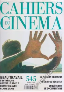 Cahiers Du Cinema - Sayı: 545      Avril 2000