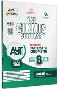 Karakutu Yayınları 2026 AYT Matematik-Geometri Karakutu ÖSYM Çıkmış Soru Bankası Çözümlü Konu Konu Son 8 Yıl