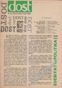 Dost Fikir ve Sanat Dergisi: Edebiyat ve Politika - Sayı: 35  19    Eylül 1967