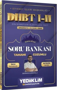 Yediiklim Yayınları Diyanet İşleri Başkanlığı DHBT I-II Ortaöğretim Ön Lisans Lisans Tamamı Çözümlü Soru Bankası