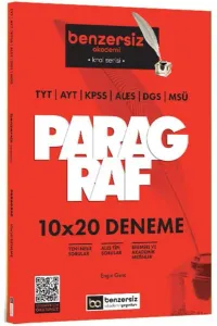 Benzersiz Akademi Yayınları TYT AYT KPSS ALES DGS MSÜ Kral Serisi Benzersiz Paragraf 10x20 Deneme