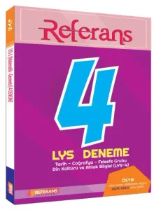 Referans LYS - 4 Tarih-Coğrafya 2-Felsefe Grubu-Din Kültürü ve Ahlak Bilgisi 4 Deneme 2017