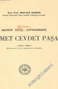 Medeni Hukuk Cephesinden Ahmet Cevdet Paşa 1822 - 1895 -        1946