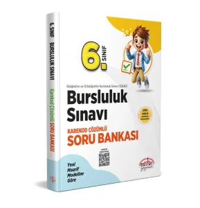 Editör Yayınları 6. Sınıf Bursluluk Sınavı Soru Bankası - Karekod Çözümlü
