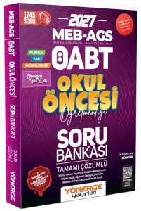 Yönerge Yayınları 2027 ÖABT Okul Öncesi Öğretmenliği Planla-Yap-Değerlendir Soru Bankası Çözümlü