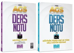 Retro Yayıncılık MEB AGS Ders Notu 2'li Set