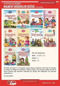 Manevi Değerler Dizisi (10 Kitap Takım) 40 Öykü 40 Değer
