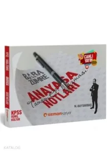 2020 KPSS Baba Zümre Anayasa Notları