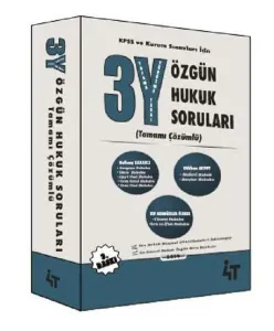 4T Yayınları KPSS A Grubu 3Y Özgün Hukuk Soruları