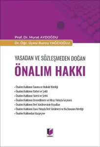 Yasadan ve Sözleşmeden Doğan Önalım Hakkı