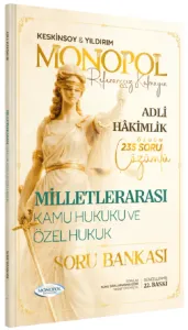 Monopol Yayınları 2026 Adli Hakimlik Milletlerarası Kamu Hukuku ve Özel Hukuk Soru Bankası Çözümlü