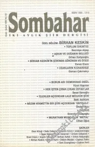 Sombahar: İki Aylık Şiir Dergisi  - Ocak - Şubat 1996; Sayı: 33