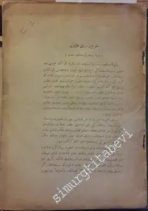OSMANLICA: Tarih-i Osmani Encümeni Mecmuası -