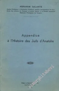 Appendice à l'Histoire des Juifs d'Anatoli -
