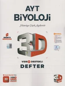 3D Yayınları AYT Biyoloji Video Destekli Defter