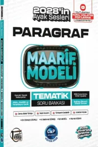 ÇAP PARAGRAF MAARİF MODELİ TEMATİK SORU BANKASI