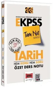 Yargı Yayınları 2026 EKPSS Tarih Hem Konu Hem Soru Özet Ders Notu Tam Not Serisi