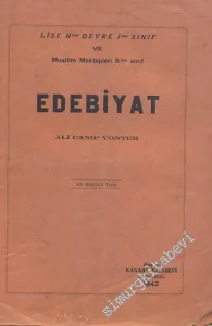 Edebiyat: Lise 2. Devre 1. Sınıf ve Muallim Mektepleri 5. Sınıf -