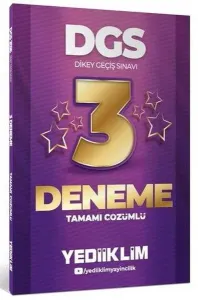 Yediiklim Yayınları 2026 DGS Tamamı Çözümlü 3 Yıldız Deneme
