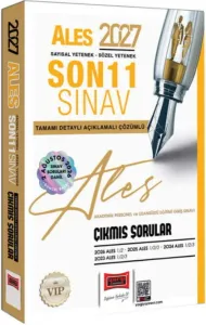 Yargı Yayınları 2027 ALES Sayısal - Sözel Yetenek Son 11 Sınav Tamamı Çözümlü Çıkmış Sorular 2 Ağustos Sınav Soruları Dahil