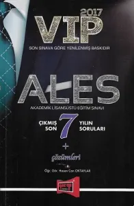 2017 ALES VIP Son 7 Yılın Çıkmış Soruları ve Çözümleri