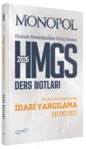 Monopol Yayınları 2026 HMGS İdari Yargılama Hukuku Ders Notları