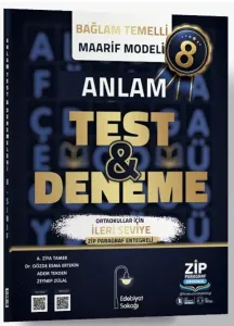 Edebiyat Sokağı 8. Sınıf Anlam Maarif Model Test ve Deneme