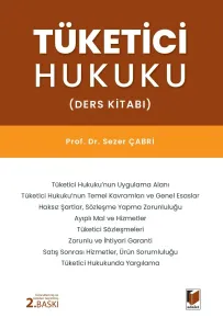 Tüketici Hukuku Ders Kitabı