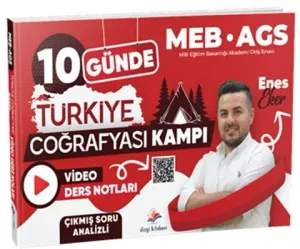 Dizgi Kitap Yayınları MEB AGS 10 Günde Türkiye Coğrafyası Kampı Video Ders Notları
