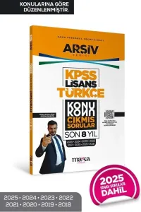 Marka Yayınları 2026 KPSS Lisans Türkçe Çıkmış Sorular Son 8 Yıl Konularına Göre Çözümlü ARŞİV Serisi
