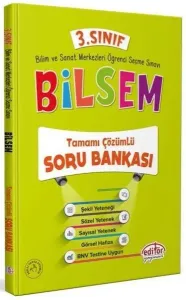 Editör Yayınları 3. Sınıf Bilsem Tamamı Çözümlü Soru Bankası