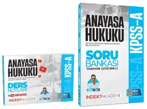 İndeks Akademi 2026 KPSS A Grubu Anayasa Hukuku Video Ders Notları ve Soru Bankası 2'li Set