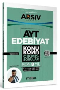 Marka Yayınları AYT Edebiyat Çıkmış Sorular Konu Konu Son 8 Yıl Tıpkı Basım Arşiv Serisi