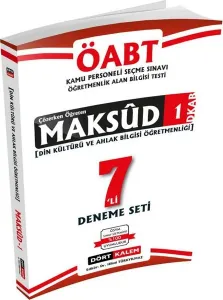MAKSUD 1 - ÖABT Din Kültürü ve Ahlak Bilgisi Öğretmenliği Çözerken Öğreten 7'li Deneme Seti