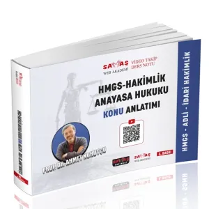 Adli-İdari Hakimlik HMGS Anayasa Hukuku Video Takip Ders Notu Konu Anlatımı