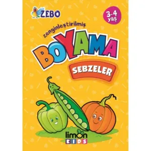 Sebzelerr Boyama Kitabı  Limon Kids
