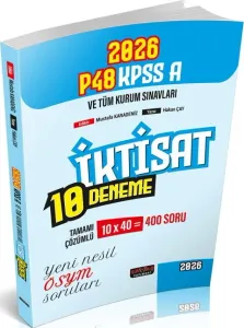 Savaş Yayınları 2026 P48 KPSS A Grubu İktisat 10 Deneme Tamamı Çözümlü