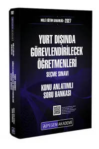 Pegem Yayınları 2027 MEB Yurt Dışında Görevlendirilecek Öğretmenleri Seçme Sınavı Konu Anlatımlı Soru Bankası