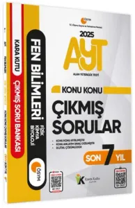 Karakutu Yayınları 2025 AYT Fen Bilimleri Son 7 Yıl Çıkmış Sorular
