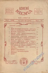 Askeri Mecmua - Sayı: 72, 1 Mart 1929