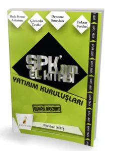 SPK´nın El Kitabı Yatırım Kuruluşları