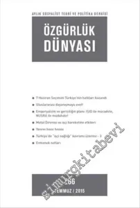 Özgürlük Dünyası Aylık Sosyalist Teori ve Politika Dergisi - Sayı: 266      Temmuz