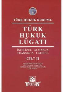 Türk Hukuk Lûgatı (2 Cilt)