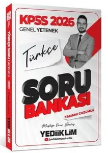 Yediiklim Yayınları 2026 KPSS Genel Yetenek Türkçe Tamamı Çözümlü Soru Bankası